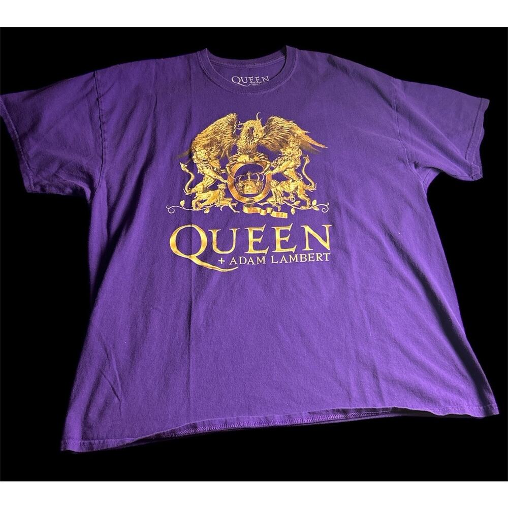 Queen Adam Lambert The Crown Jewels‎ Las Vegas Large Purple T-Shirt XXL